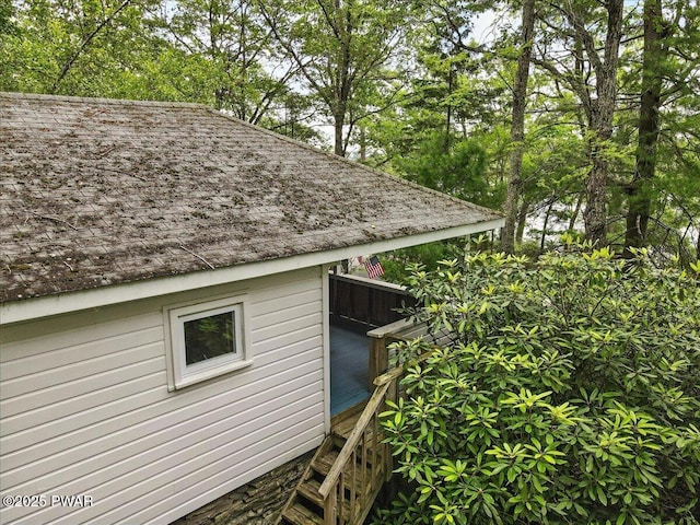 193 Old Rte 402, Dingmans Ferry, PA 18328 - exterior view of roof with shingles