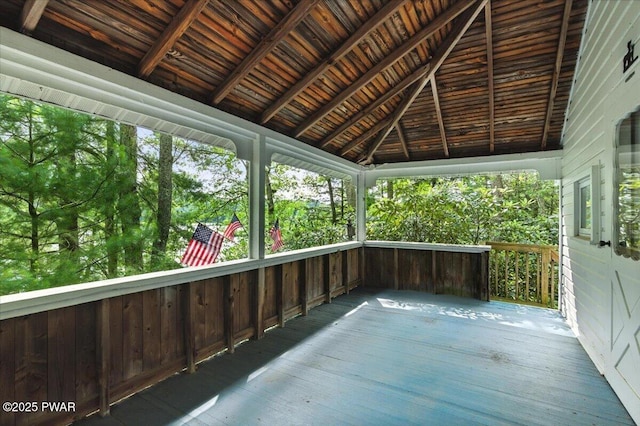 193 Old Rte 402, Dingmans Ferry, PA 18328 - view of unfurnished sunroom