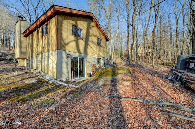 139 Ridgeview Dr, Lake Ariel, PA 18436 - view of home's exterior featuring a chimney