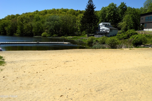 504 St Ives Ct, Bushkill, PA 18324 - surrounding community with a water view and a view of trees