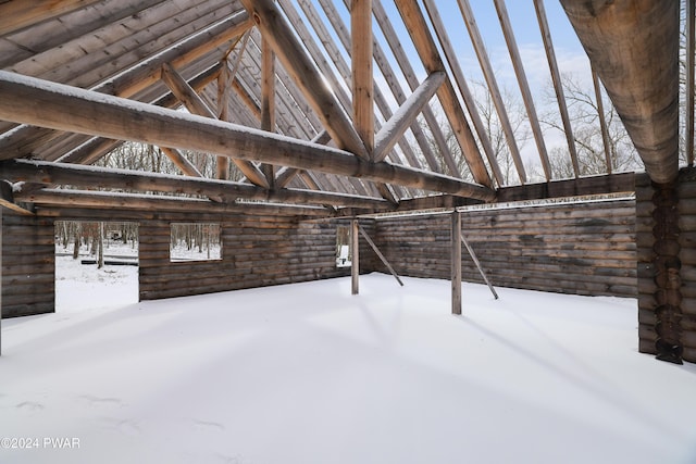 205 Garrity Rd, Hawley, PA 18428 - misc room with vaulted ceiling