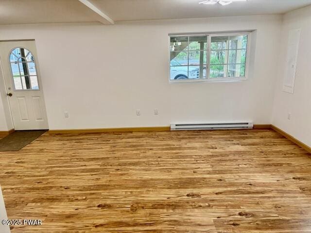 9 Wallenpaupack Dr, Lake Ariel, PA 18436 - unfurnished room with baseboard heating and wood finished floors