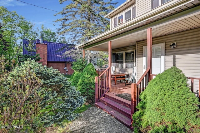 32 Forest Ln, Lake Ariel, PA 18436 - view of wooden porch