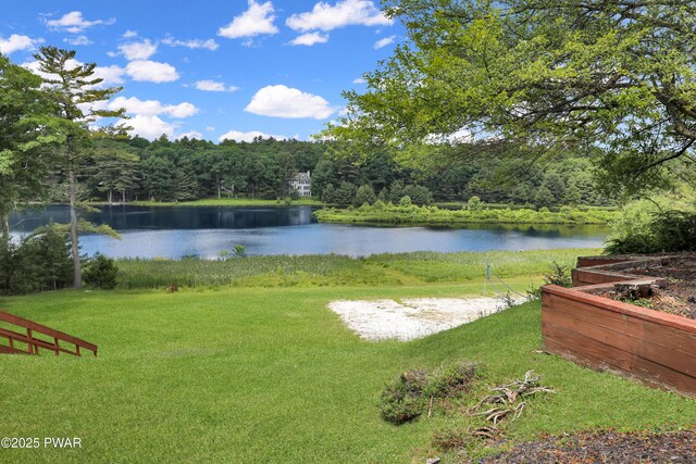 101 Bayberry Dr, Milford, PA 18337 - water view with a heavily wooded area