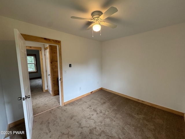 8 Kaiser Strasse, Beach Lake, PA 18405 - carpeted empty room featuring a ceiling fan and baseboards