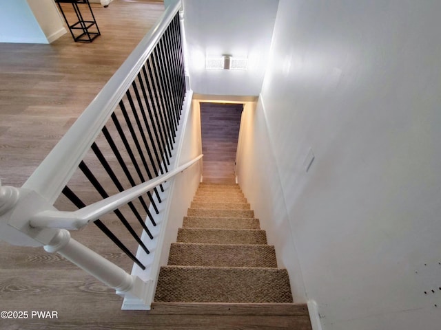 104 Radcliff Rd, Bushkill, PA 18324 - staircase featuring wood finished floors