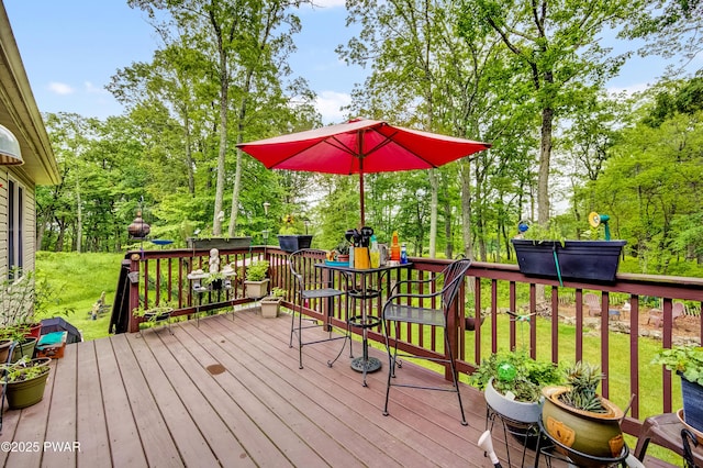 1419 Bear Dr, Bushkill, PA 18324 - deck with view of wooded area