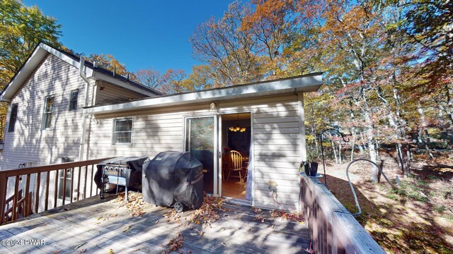 exterior space featuring area for grilling