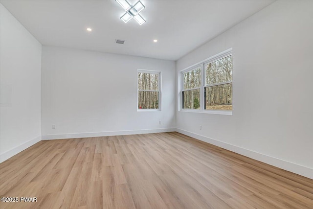 328 Forest Dr, Lords Valley, PA 18428 - unfurnished room featuring light wood-style floors and recessed lighting