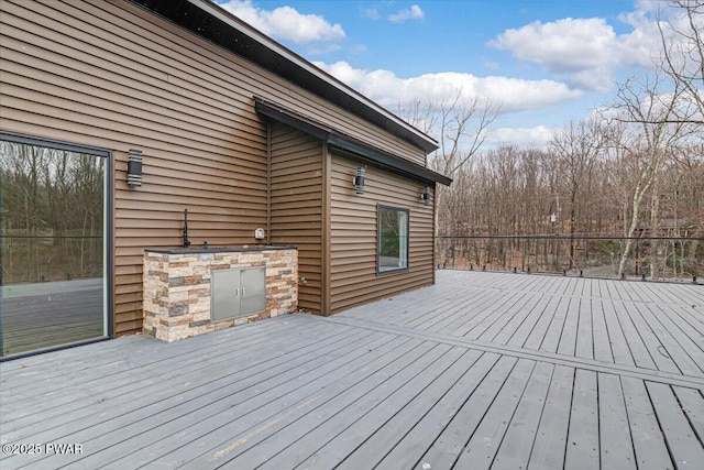 328 Forest Dr, Lords Valley, PA 18428 - view of wooden deck