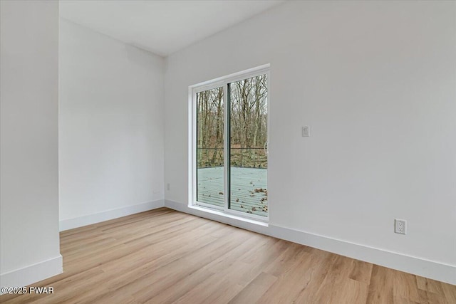 328 Forest Dr, Lords Valley, PA 18428 - unfurnished room featuring light wood finished floors and baseboards