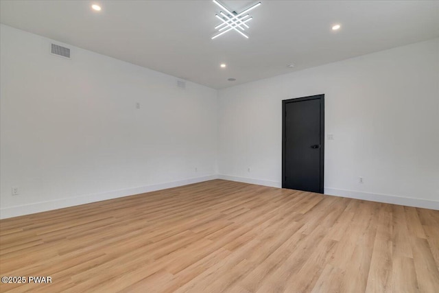 328 Forest Dr, Lords Valley, PA 18428 - spare room featuring light wood-type flooring and recessed lighting
