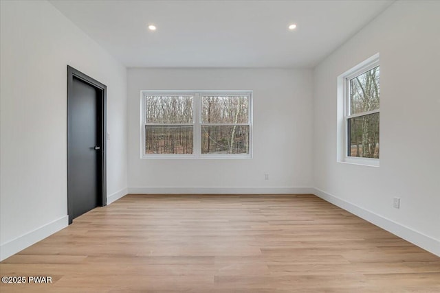 328 Forest Dr, Lords Valley, PA 18428 - spare room with recessed lighting and light wood finished floors