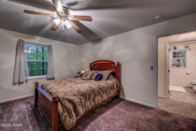 107 Musket Dr, Lackawaxen, PA 18435 - carpeted bedroom featuring baseboards and a ceiling fan
