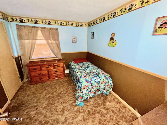 bedroom featuring carpet flooring