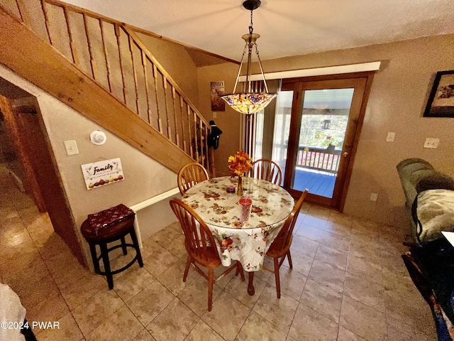 view of dining room