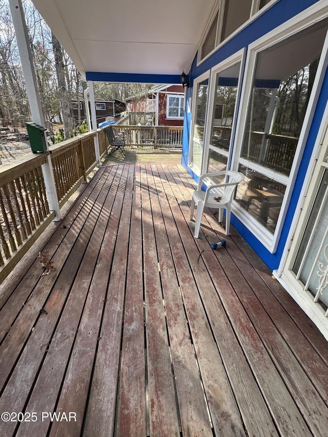 view of wooden terrace