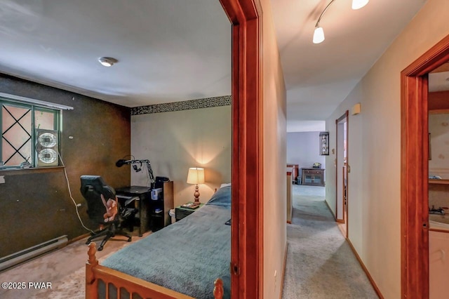 1036 Mountain Top Dr, Lake Ariel, PA 18436 - carpeted bedroom with baseboard heating