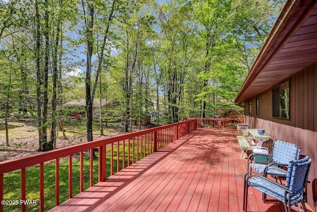 1036 Mountain Top Dr, Lake Ariel, PA 18436 - view of wooden terrace