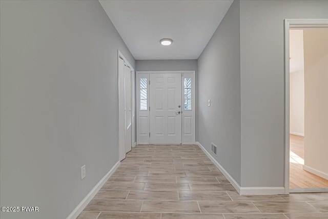 entryway featuring light hardwood / wood-style floors