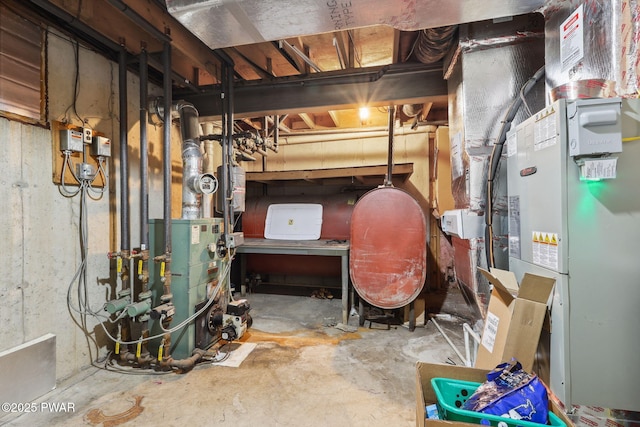 198 State Route 690, Springbrook Township, PA 18444 - unfinished basement featuring heating unit