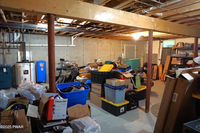 103 Valley Forge Rd, Milford, PA 18337 - unfinished basement featuring water heater and a water pressure tank