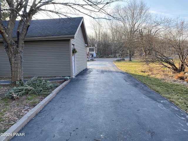 view of road