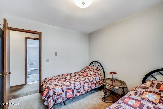 bedroom with carpet floors