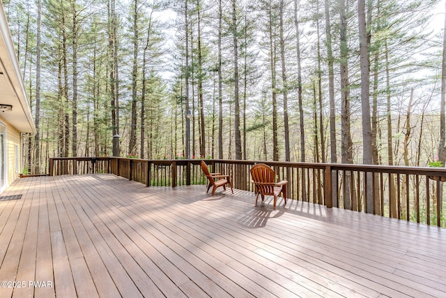 117 Circle Dr, Hawley, PA 18428 - view of wooden terrace