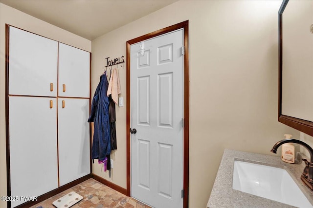 interior space with baseboards
