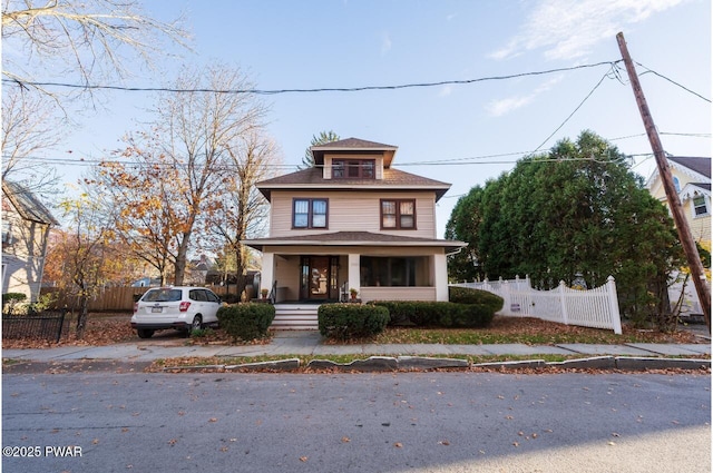 view of front of house with a porch