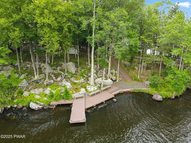 37 Rockpoint Ct, Lake Ariel, PA 18436 - dock area with stairway