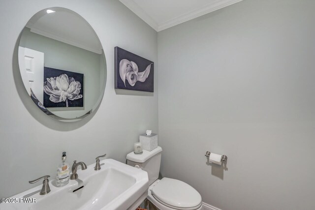 37 Rockpoint Ct, Lake Ariel, PA 18436 - bathroom with a sink and ornamental molding
