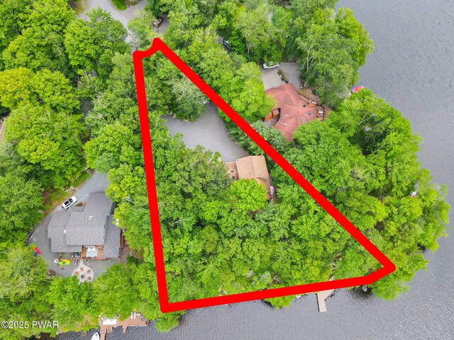 37 Rockpoint Ct, Lake Ariel, PA 18436 - aerial view of property and surrounding area with property boundaries highlighted