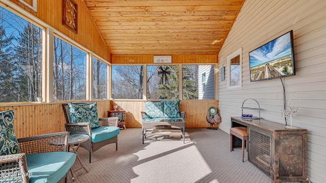 view of sunroom