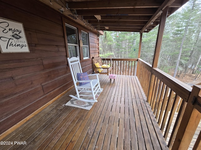 view of deck