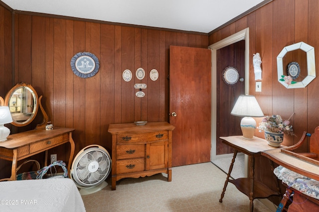 71 Boulder Point Rd, Lakeville, PA 18438 - bedroom with wooden walls