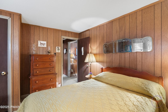 71 Boulder Point Rd, Lakeville, PA 18438 - bedroom with wooden walls