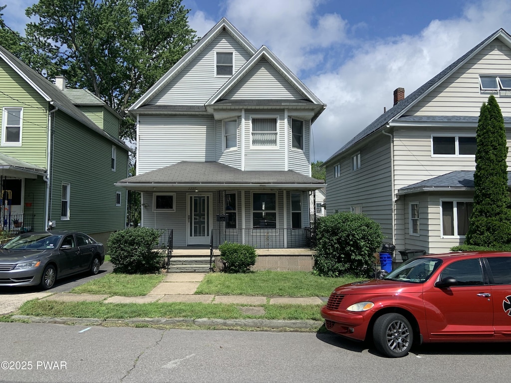 2227 Capouse Ave, Scranton, PA 18509 - view of front of property featuring covered porch