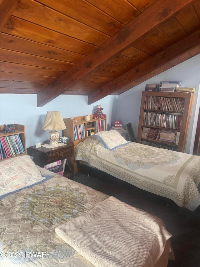 112 Ewe Ln, Tobyhanna, PA 18466 - bedroom featuring wood ceiling