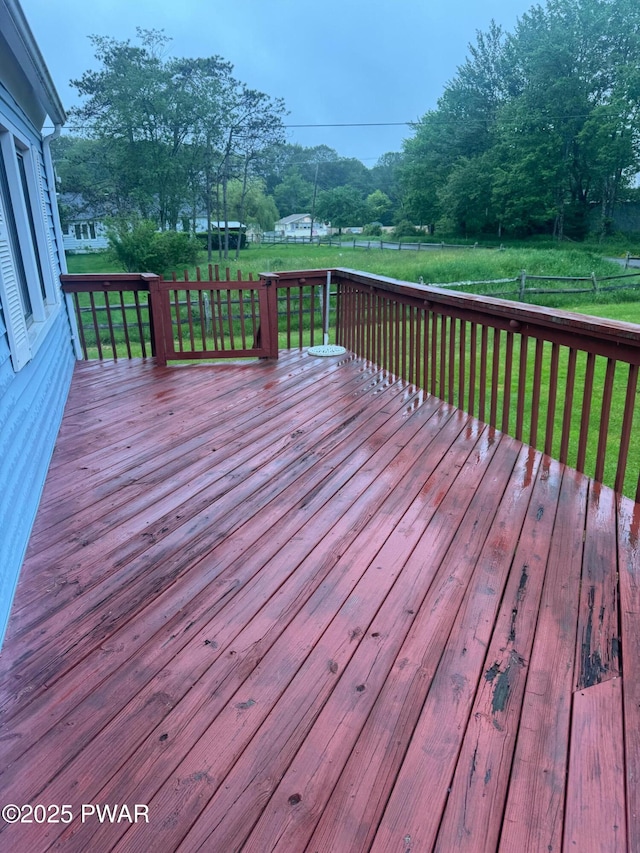 112 Ewe Ln, Tobyhanna, PA 18466 - view of wooden deck