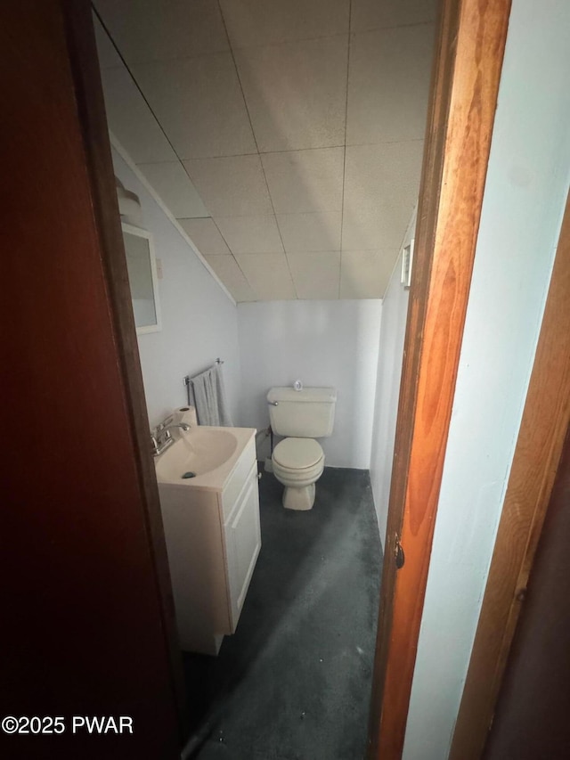 112 Ewe Ln, Tobyhanna, PA 18466 - bathroom with vanity and concrete flooring