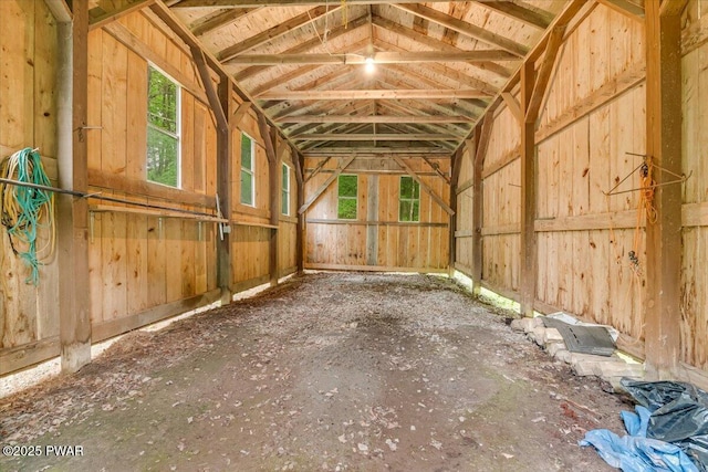349 Starlight Lake Rd, Starlight, PA 18461 - misc room with lofted ceiling
