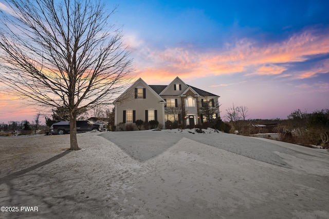 view of front of house with stucco siding