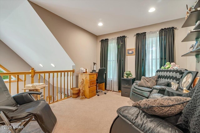 111 Sun Valley Dr, Tafton, PA 18464 - living room with carpet flooring, healthy amount of natural light, and recessed lighting