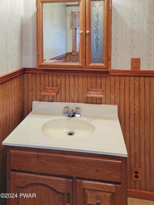 bathroom featuring vanity