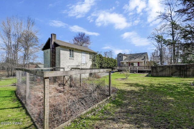 1325 Lake Ariel Hwy, Lake Ariel, PA 18436 - view of yard with a deck