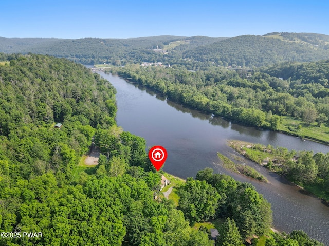18 Tammany Flts, Damascus, PA 18415 - drone / aerial view of a heavily wooded area and a water and mountain view