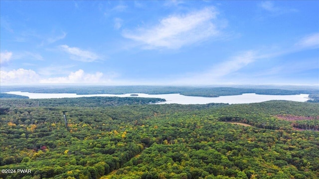 view of mountain feature featuring a water view