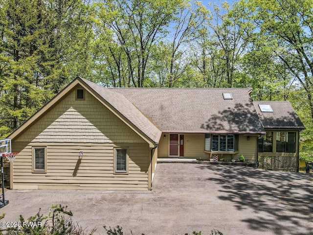 146 Cove Point Cir, Lakeville, PA 18438 - view of front of property featuring driveway and roof with shingles